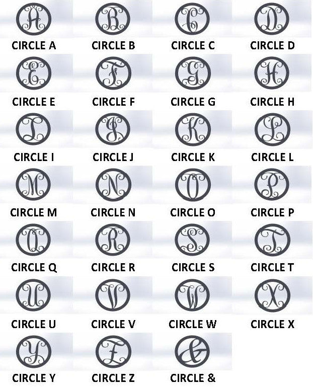 Circle Letter 12"